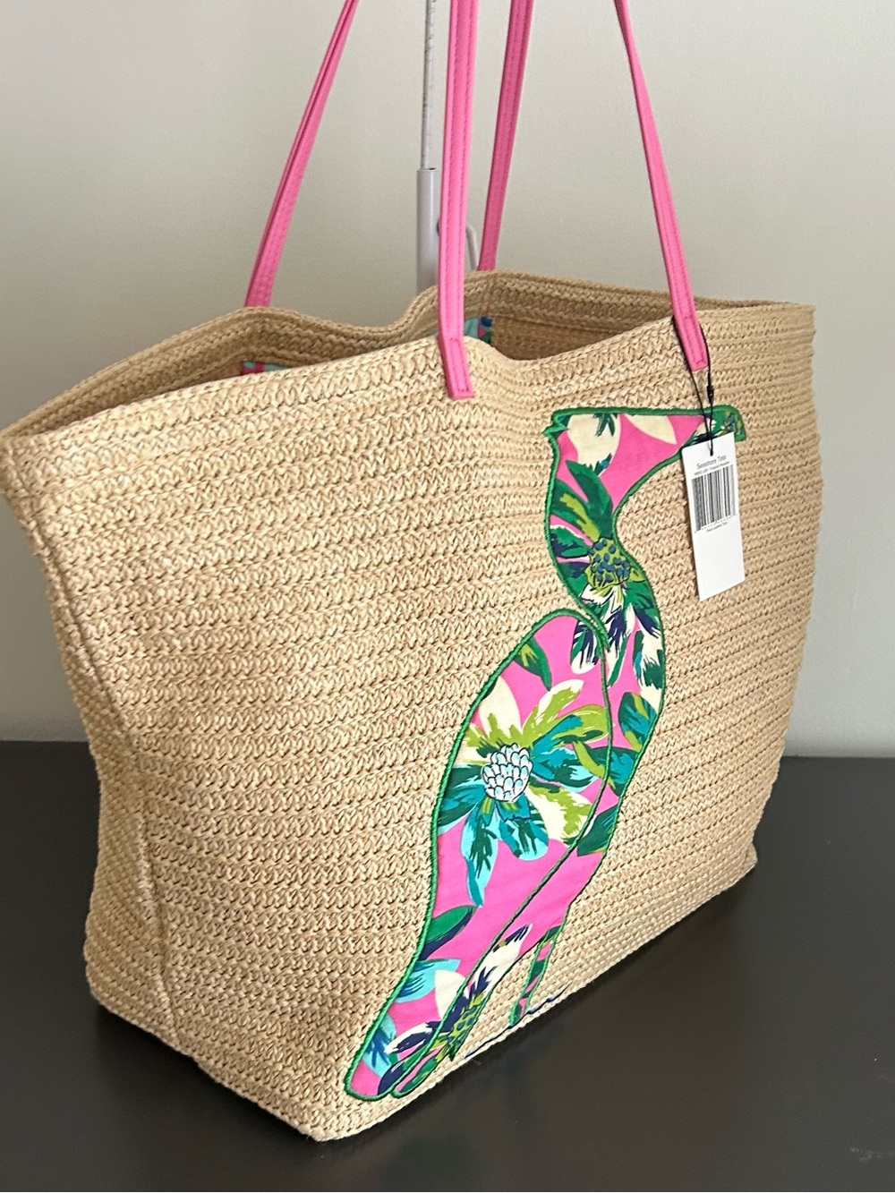 Vera Bradley Flamingo Beach Tote Large Travel Bag - Picture 6 of 14